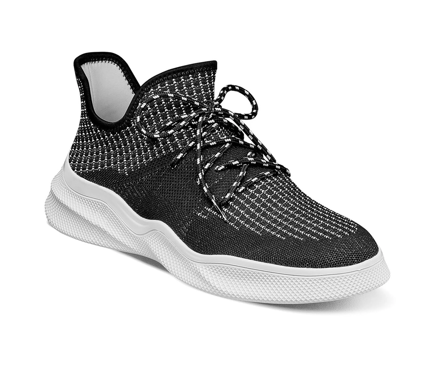 Men's Stacy Adams Vortex Knit Plain Toe Slip-On Sneakers 4 Men's Stacy Adams Vortex Knit Plain Toe Slip-On Sneakers - Image 2