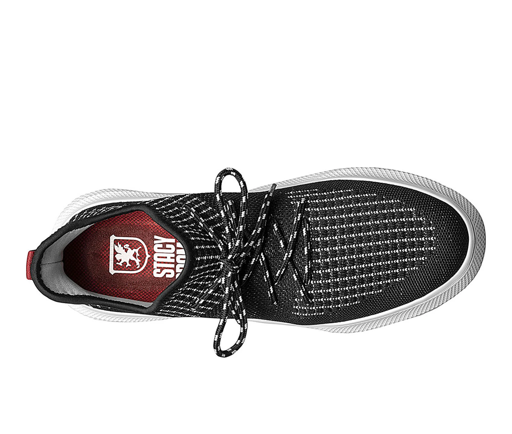 Men's Stacy Adams Vortex Knit Plain Toe Slip-On Sneakers 8 Men's Stacy Adams Vortex Knit Plain Toe Slip-On Sneakers - Image 6