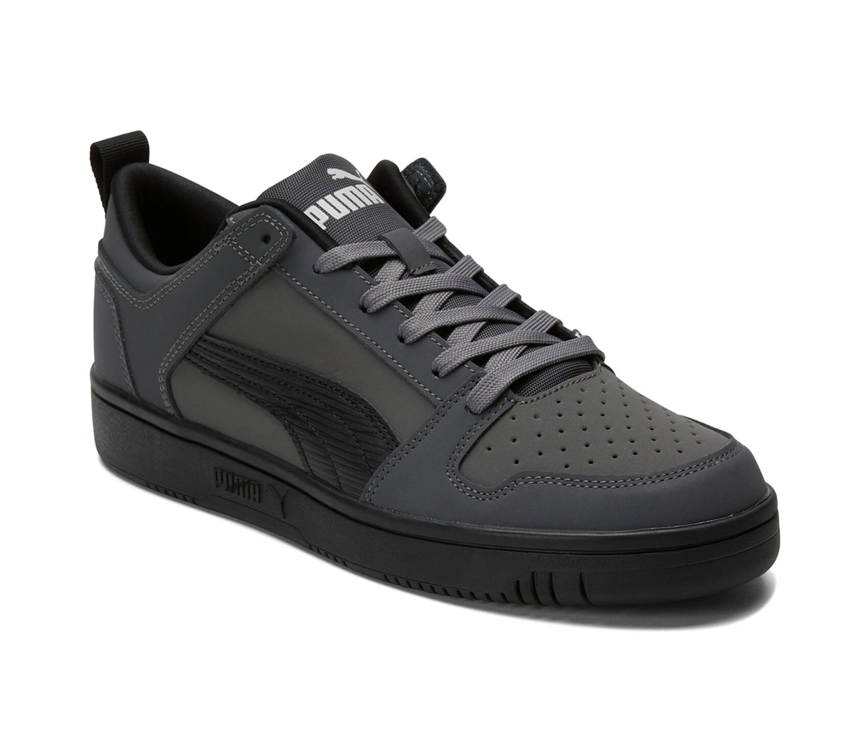 Men's Puma Rebound Layup Lo Nubuck Court Sneakers 4 Men's Puma Rebound Layup Lo Nubuck Court Sneakers - Image 2
