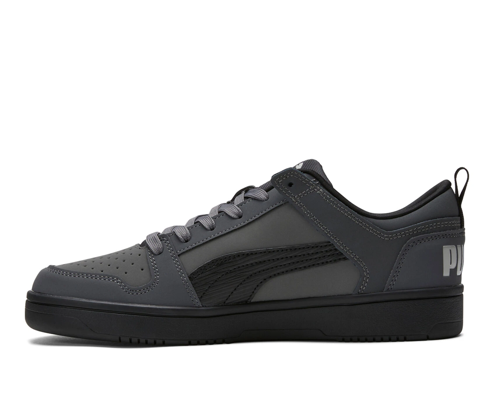 Men's Puma Rebound Layup Lo Nubuck Court Sneakers 5 Men's Puma Rebound Layup Lo Nubuck Court Sneakers - Image 3