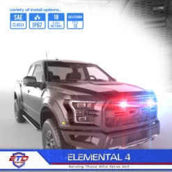 Elemental 4 TIR LED Grille And Surface Mount Light 2 Multi-Pack -Puma shop extreme tactical dynamics elemental 4 tir led grille and surface mount light 2 multi pack 24880.1641428126