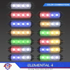 Elemental 4 TIR LED Grille And Surface Mount Light 2 Multi-Pack -Puma shop extreme tactical dynamics elemental 4 tir led grille and surface mount light 2 multi pack 95318.1686339822