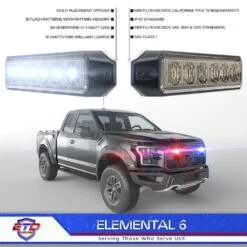 ELEMENTAL 6 TIR LED Grille And Surface Mount Light 4 Multi-Pack -Puma shop extreme tactical dynamics elemental 6 tir led grille and surface mount light 4 multi pack 12379.1641428148