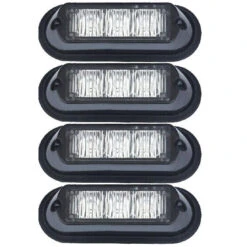 Undercover 3 TIR LED Grille And Surface Mount Lights 4 Piece Multi-Pack
