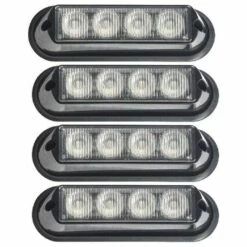 Undercover 4 TIR LED Grille And Surface Mount Lights 4 Piece Multi-Pack